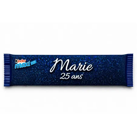 Kinder maxi éclat bleu scintillant