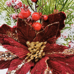 Élégance de Noël en boîte à chapeau