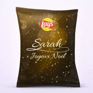 Chips Lay's éclat doré festif
