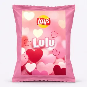 Chips lay's douceur coeur romantique