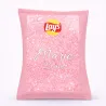 Chips Lay's éclat rose scintillant