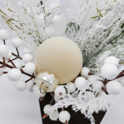 Reflet givré en bois naturel