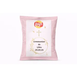 Chips lay's douceur communion florale dorée