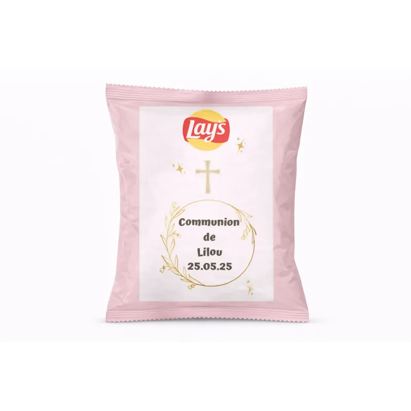 Chips lay's douceur communion florale dorée