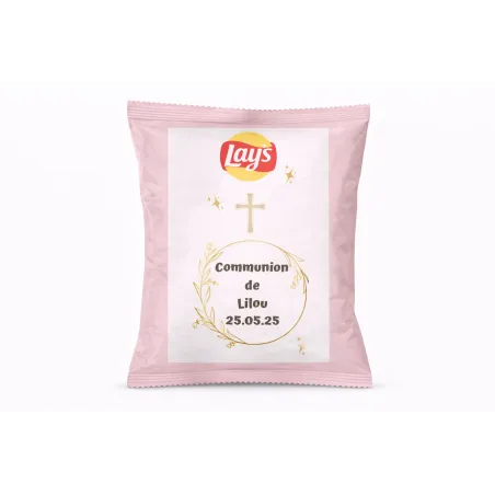 Chips lay's douceur communion florale dorée