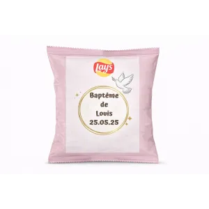 Chips lay's douceur baptême colombe dorée