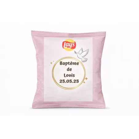 Chips lay's douceur baptême colombe dorée