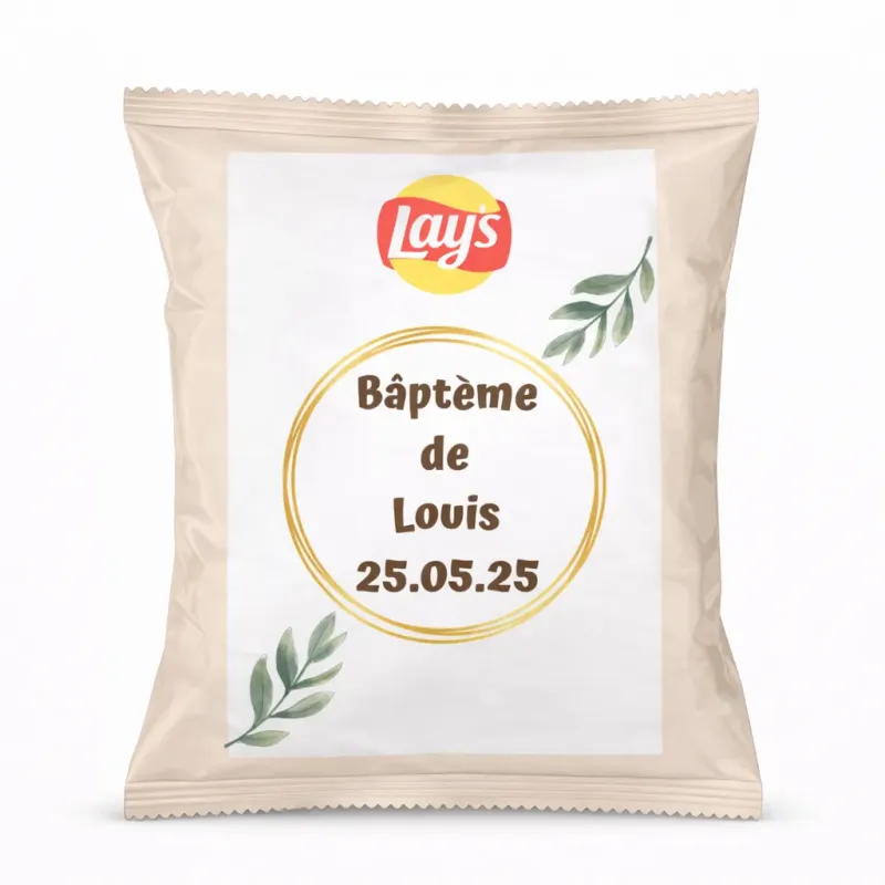 Chips lay's douceur baptême élégante