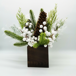 L’hiver éternel en composition florale