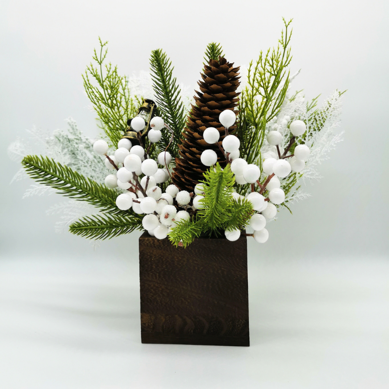 L’hiver éternel en composition florale