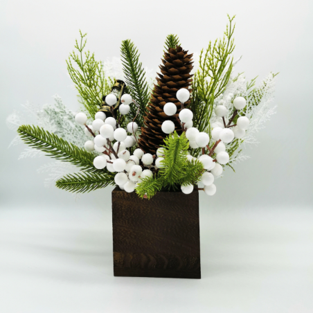 L’hiver éternel en composition florale