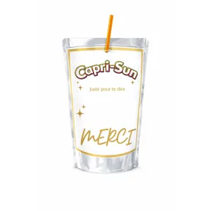 Capri-Sun message doré élégant