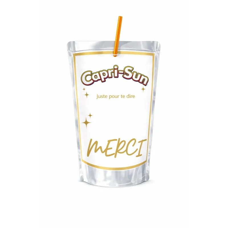 Capri-Sun message doré élégant