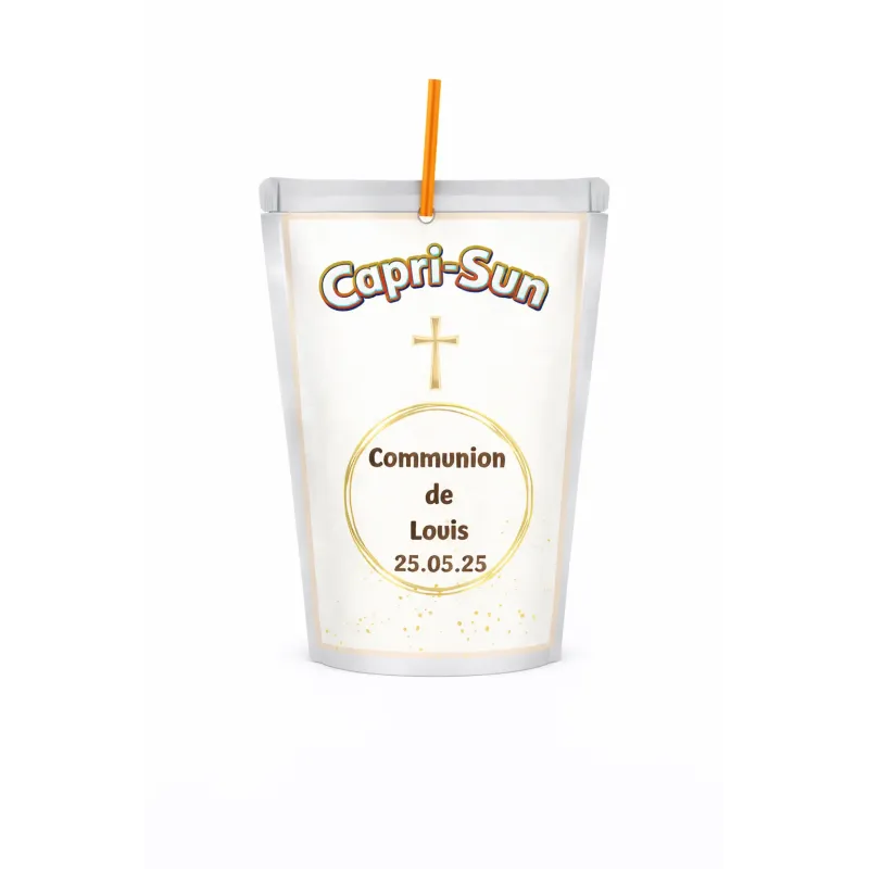Capri-Sun élégance communion dorée