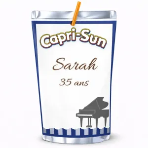 Capri-Sun élégance musicale bleutée