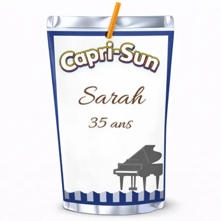 Capri-Sun élégance musicale bleutée