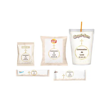 Pack élégance communion dorée