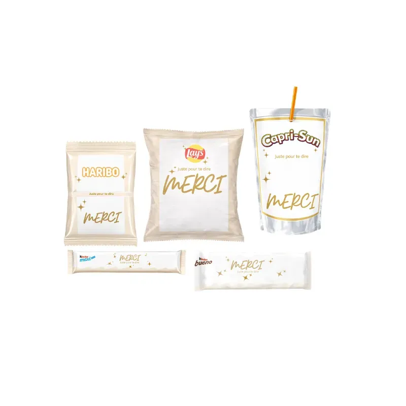 Pack message doré élégant