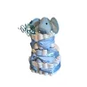 Gâteau de lange douceur bleutée pour naissance enchantée
