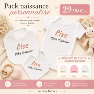 pack naissance bébé d'amour