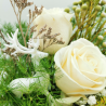 Douceur d’hiver aux roses ivoire