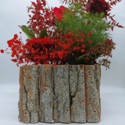 Rouge de Noël au charme minéral