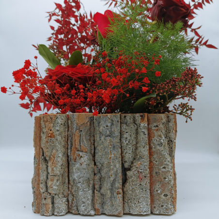 Rouge de Noël au charme minéral