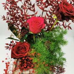 Rouge de Noël au charme minéral