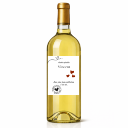 Étiquette bouteille "Mon plus beau millésime"