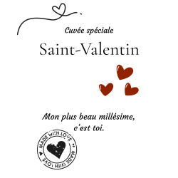 Étiquette bouteille "Mon plus beau millésime"