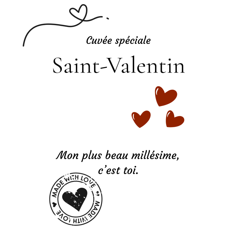 Étiquette bouteille "Mon plus beau millésime"