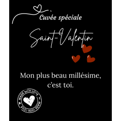 Étiquette bouteille un millésime à ton nom