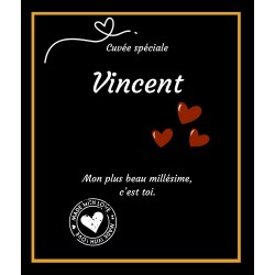 Étiquette bouteille la cuvée de ton prénom