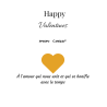 Étiquette bouteille happy valentines à ton amour