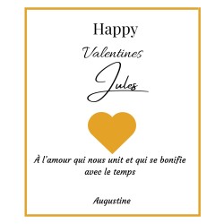 Étiquette bouteille l’amour en héritage