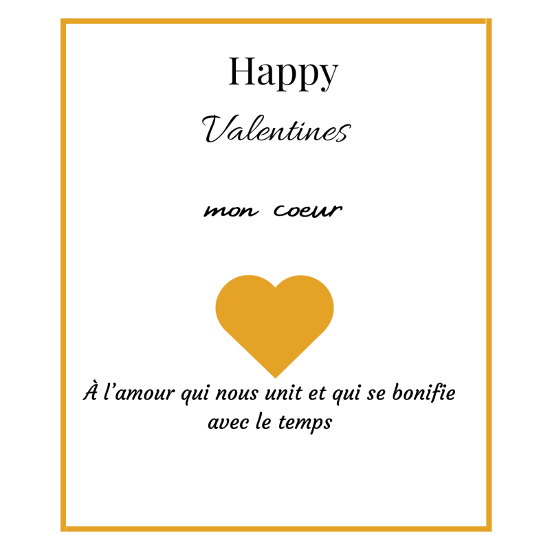 Étiquette bouteille l’amour en héritage