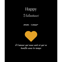 Étiquette bouteille promesse d’un amour éternel