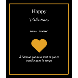 Étiquette bouteille au fil de notre amour