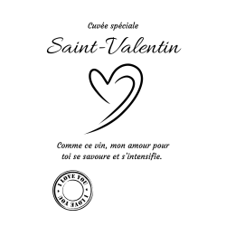 Étiquette bouteille comme ce vin, mon amour