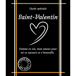 Étiquette bouteille L’élégance d’un amour qui dure