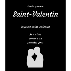 Étiquette bouteille je t’aime comme au premier jour