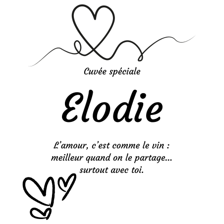 Étiquette bouteille personnalisée L’amour se partage surtout avec toi