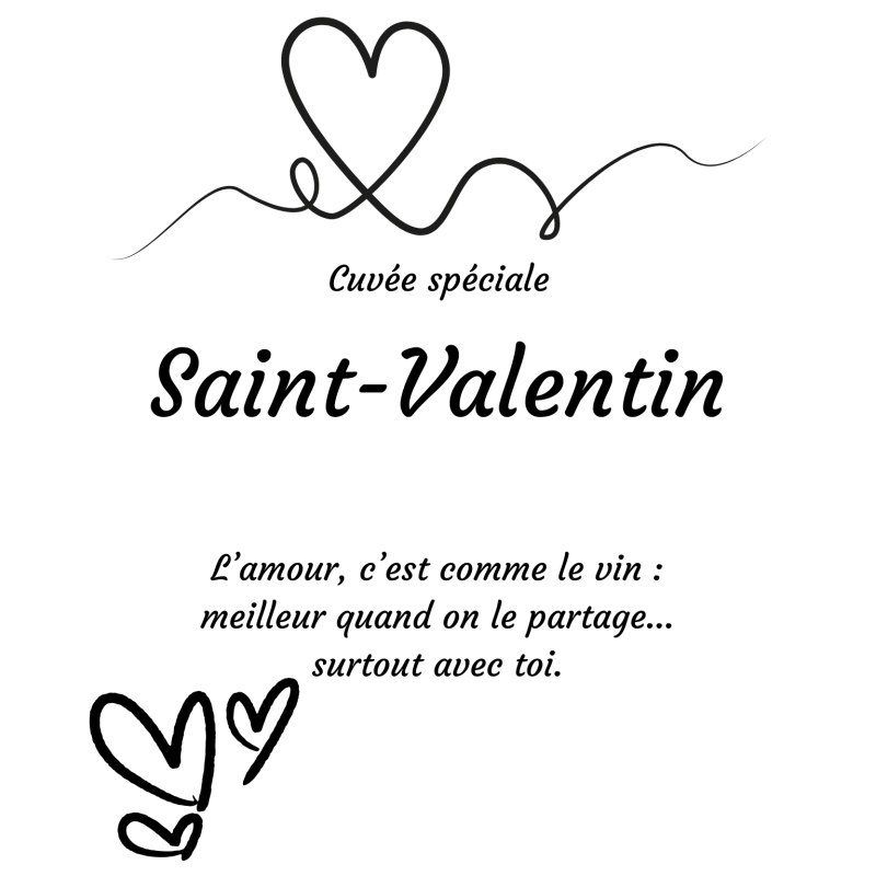 Étiquette bouteille personnalisée L’amour se partage surtout avec toi