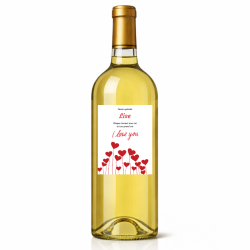Étiquette bouteille personnalisée Chaque instant avec toi est un grand cru