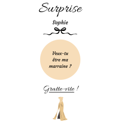 Carte à gratter une surprise pleine d’émotion