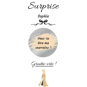 Carte à gratter une surprise pleine d’émotion