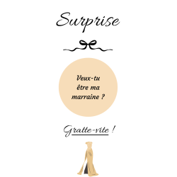 Carte à gratter une surprise pleine d’émotion