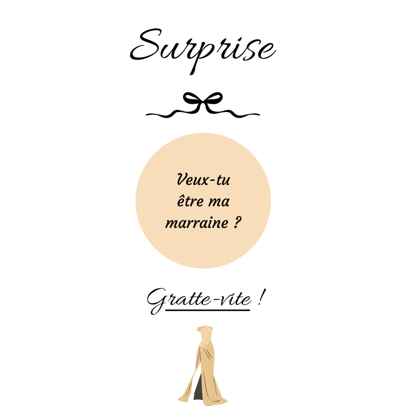 Carte à gratter une surprise pleine d’émotion