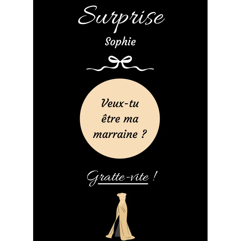 Carte à gratter une surprise pleine d’émotion