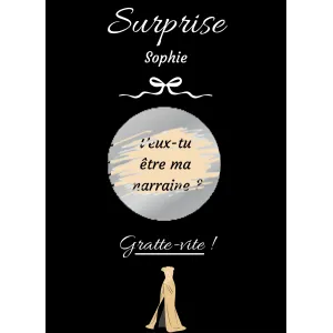 Carte à gratter une surprise pleine d’émotion